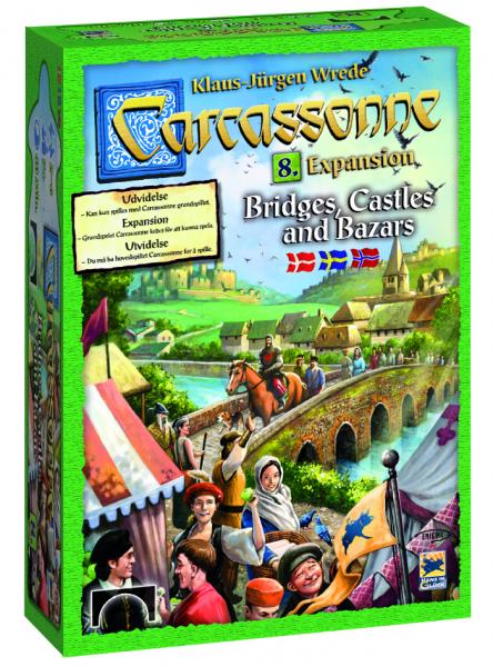 Carcassonne: Exp8 Bridges, Castles & Bazars (Svensk version)