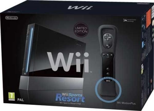 Nintendo Wii basenhet - Black (Gamecube kompatibel) Wii Sports Resort Pack