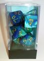 Tärningsset - Gemini Blue-Teal Gold  (CHX26459)