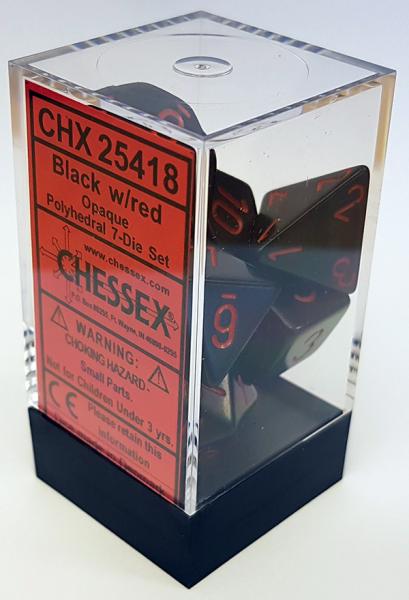 Tärningsset - Black Red (CHX25418)