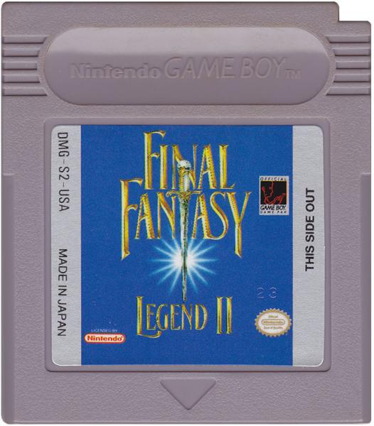 Final Fantasy Legend II (2) - Skadad Etikett
