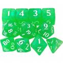 Tärningsset (11 st) - Eclipse Lime Green