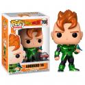 Funko Pop! Exclusive Metallic Dragon Ball Z Android 16 (Kantstött)