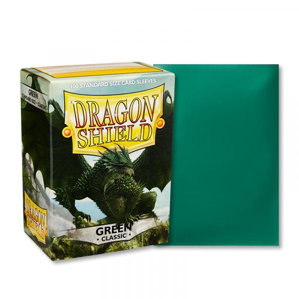 Plastfickor - Dragon Shield - Classic Green (100 st, 63x88mm)