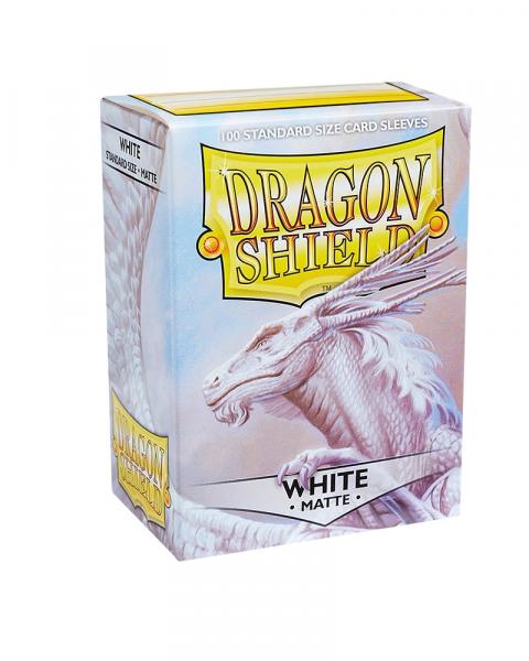 Plastfickor - Dragon Shield - Matte White (100 st, 63x88mm)