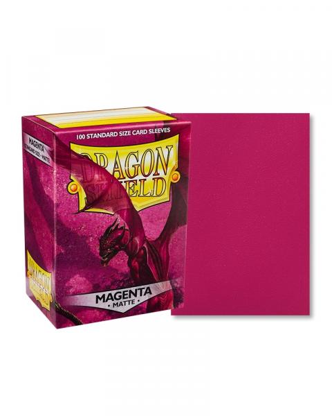 Plastfickor - Dragon Shield - Matte Magenta (100 st, 63x88mm)