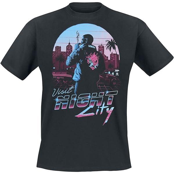 Cyberpunk 2077 Destination Night City T-Shirt S