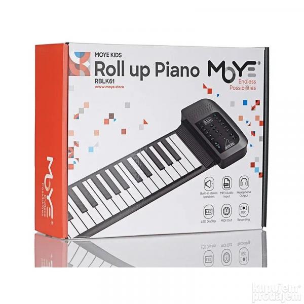 Moye Roll Up Piano - RBLK61
